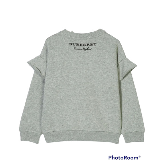 Burberry London Other - Burberry Children's Girl's Sweatshirt in Gray with Ruffle Sleeve Detail (Sz 4Y)